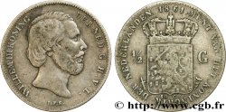 NETHERLANDS 1/2 Gulden Guillaume III 1861 Utrecht