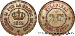 PHILIPPINES - ISABELLE II D ESPAGNE Essai de 2 centimos 1859 
