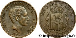ESPAGNE 10 Centimos Alphonse XII 1879 Oeschger Mesdach & CO