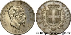 ITALIE 5 Lire Victor Emmanuel II 1873 Milan