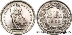 SVIZZERA  2 Francs Helvetia 1963 Berne