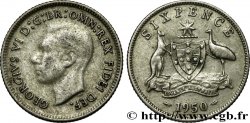 AUSTRALIA 6 Pence Georges VI 1950 Melbourne