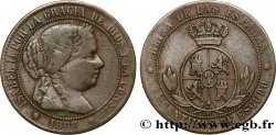 SPAIN 2 1/2 Centimos de Escudo Isabelle II 1868 Oeschger Mesdach & CO