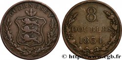 GUERNESEY 8 Doubles armes du baillage de Guernesey 1834