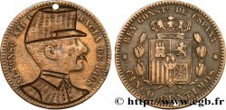 SPAIN 5 Centimos Alphonse XII satirique n.d. Oeschger Mesdach & CO XF