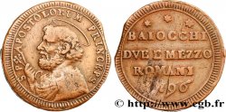 VATICAN AND PAPAL STATES 2 1/2 Baiocchi St Pierre 1796 Rome XF