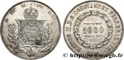 BRÉSIL 1000 Reis Empereur Pierre II 1865  TTB+