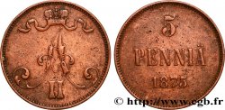 FINLANDE 5 Pennia Alexandre III 1875