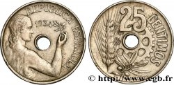 ESPAGNE 25 Centimos monnayage républicain 1934