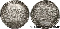 ALLEMAGNE - DUCHÉ DE SAXE-WEIMAR - JEAN-ERNEST IV ET SES SEPT FRÈRES Thaler 1614 Weimar XF