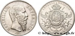 MEXIQUE - MAXIMILIEN Ier Peso 1866 Mexico AU
