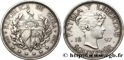 CUBA “Souvenir” Peso 1897  XF