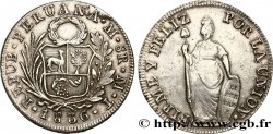 PERU 8 Reales  1836 Lima XF/AU