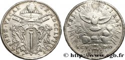 VATICAN AND PAPAL STATES Scudo Sede Vacante 1758 Rome VF