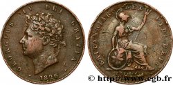 REGNO UNITO 1/2 Penny Georges IV 1826