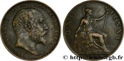 REINO UNIDO 1 Penny Edouard VII 1902 