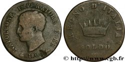 ITALIA - REINO DE ITALIA - NAPOLEóNE I 1 Soldo 1808 Milan