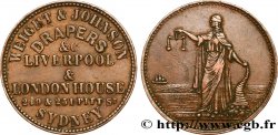 AUSTRALIA 1/2 Penny Weight & Johnson Sydney New South Wales N.D