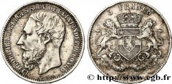CONGO - ÉTAT INDÉPENDANT DU CONGO - LÉOPOLD II 5 Francs 1896/4 Bruxelles