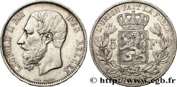 BELGIQUE - ROYAUME DE BELGIQUE - LÉOPOLD II 5 Francs 1866 
