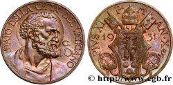 VATICAN ET ÉTATS PONTIFICAUX 10 Centesimi Pie XI an X 1931 Rome