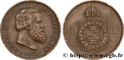 BRASILE 10 Réis Pierre II 1869