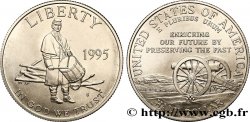 ÉTATS-UNIS D AMÉRIQUE 1/2 Dollar Proof Préservation des champs de bataille de la Guerre Civile 1995 San Francisco - S