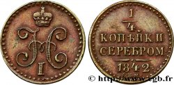 RUSSIA 1 Polushka (1/4 Kopeck) Nicolas Ier 1842 Izhora