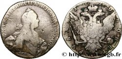 RUSSIE 1 Rouble Catherine II 1770 Saint-Petersbourg TB