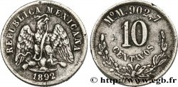 MEXICO 10 Centavos 1892 Mexico