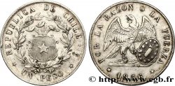 CHILI - RÉPUBLIQUE Peso 1856/5 Santiago