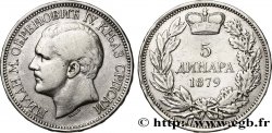 SERBIEN 5 Dinara Milan Obrenovich IV 1879 Paris