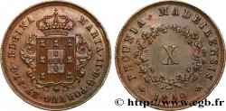 MADÈRE 10 Réis Marie II 1852  SUP/TTB+