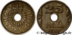 YOUGOSLAVIE 25 Para couronne 1938