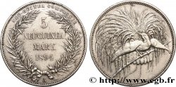 GERMANY - NEW GERMAN GUINEA 5 Neu-Guinea mark 1894 Berlin XF