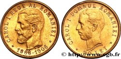 ROMANIA - CHARLES I 20 Lei, quarantième anniversaire du règne 1906 Bruxelles AU