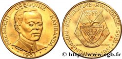 RUANDA 25 Francs Proof Grégoire Kayibanda 1965  fST