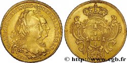 BRÉSIL - MARIE Ire et PIERRE III Peça ou 6400 Reis 1778 Rio de Janeiro
