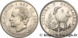 ESPAGNE 5000 Pesetas Proof bouquetin 1995 Madrid