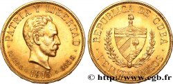 CUBA - RÉPUBLIQUE 20 Pesos José Marti 1915 Philadelphie AU