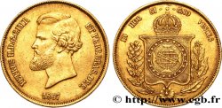 BRÉSIL - EMPIRE DU BRÉSIL - PIERRE II 20.000 Reis 1867 Rio de Janeiro XF