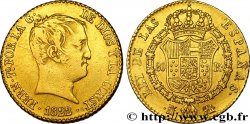 ESPAGNE - ROYAUME D ESPAGNE - FERDINAND VII 80 Reales 1822 Madrid TTB/TTB+