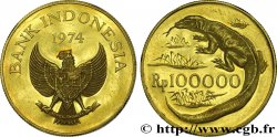 INDONÉSIE 100 000 Rupiah Proof 1974 