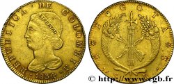 COLOMBIE - RÉPUBLIQUE DE COLOMBIE 8 Escudos 1834 Bogota AU