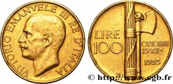 ITALIEN - ITALIEN KÖNIGREICH - VIKTOR EMANUEL III. 100 Lire 1923 Rome fSS