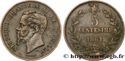 ITALIE 5 Centesimi Victor Emmanuel II 1861 Milan