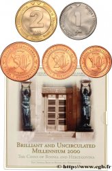 BOSNIA E ERZEGOVINA Série 5 Monnaies Millenium 2000 