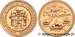 JAMAIKA 20 Dollars Proof 10e anniversaire de l’Indépendance 1972