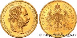 AUSTRIA 8 Florins ou 20 Francs François-Joseph Ier 1888 Vienne