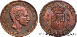 ESPAGNE 10 Centimos Alphonse XII 1877 Oeschger Mesdach & CO